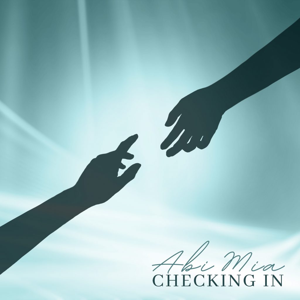 ‘Checking In’ by Abi Mia was inspired by her regular Zoom chats with her Grandfather during a time when connecting with family and friends is important